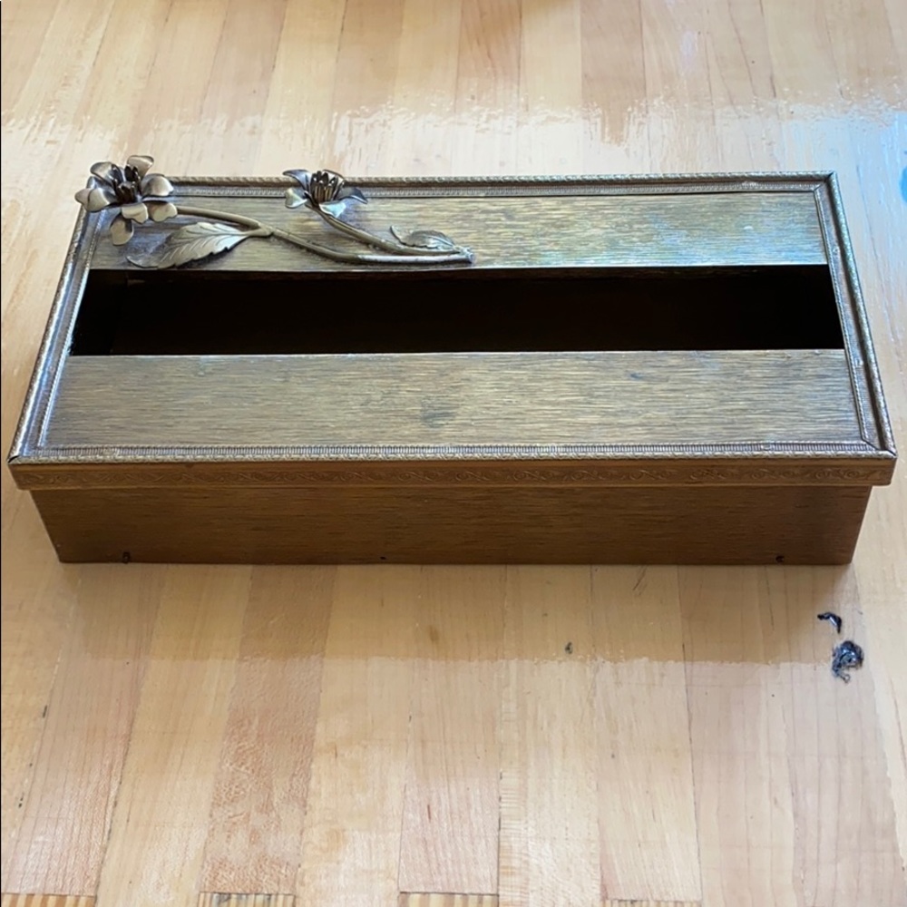 Vintage Brass Kleenex Box